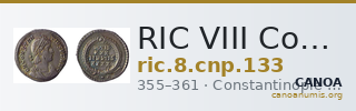 RIC VIII Constantinople 133 — CANOA