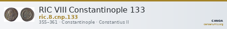 RIC VIII Constantinople 133 — CANOA