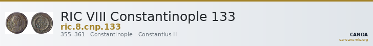 RIC VIII Constantinople 133 — CANOA