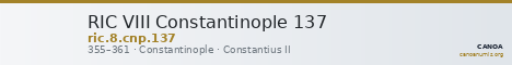RIC VIII Constantinople 137 — CANOA