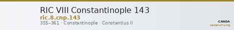 RIC VIII Constantinople 143 — CANOA