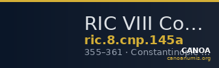 RIC VIII Constantinople 145a — CANOA