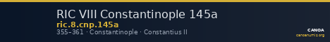 RIC VIII Constantinople 145a — CANOA