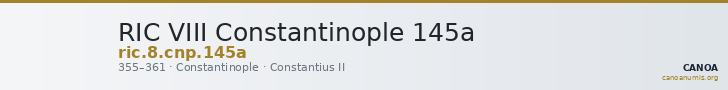 RIC VIII Constantinople 145a — CANOA