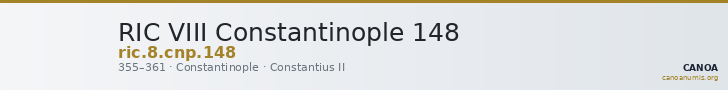 RIC VIII Constantinople 148 — CANOA