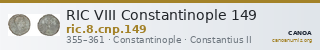 RIC VIII Constantinople 149 — CANOA