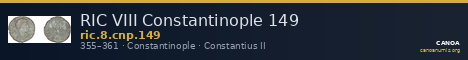 RIC VIII Constantinople 149 — CANOA