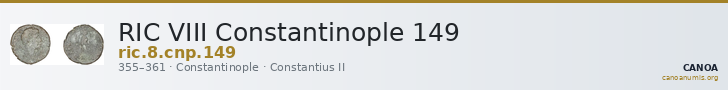 RIC VIII Constantinople 149 — CANOA