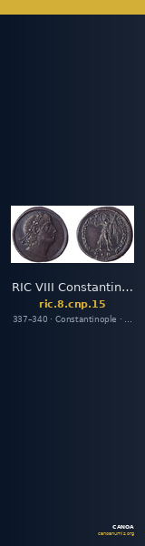 RIC VIII Constantinople 15 — CANOA