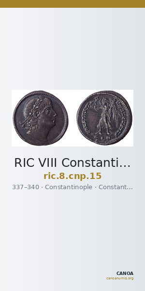 RIC VIII Constantinople 15 — CANOA