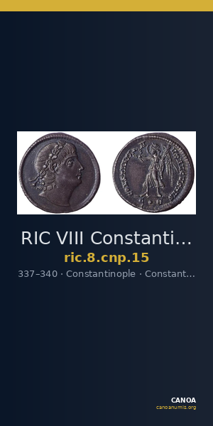 RIC VIII Constantinople 15 — CANOA
