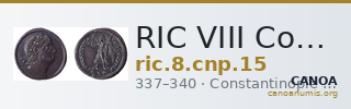 RIC VIII Constantinople 15 — CANOA