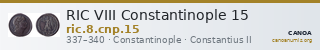 RIC VIII Constantinople 15 — CANOA
