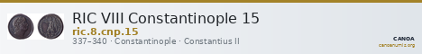 RIC VIII Constantinople 15 — CANOA