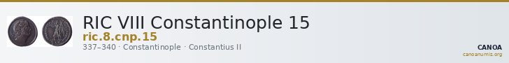 RIC VIII Constantinople 15 — CANOA
