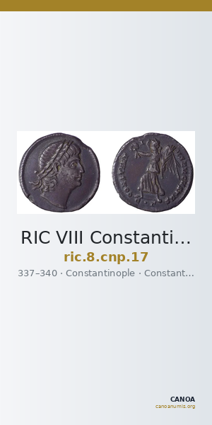 RIC VIII Constantinople 17 — CANOA