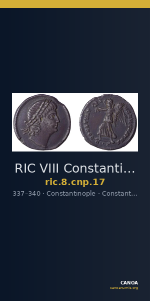 RIC VIII Constantinople 17 — CANOA