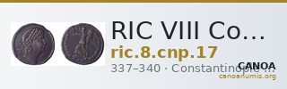 RIC VIII Constantinople 17 — CANOA
