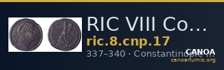 RIC VIII Constantinople 17 — CANOA