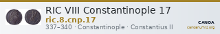 RIC VIII Constantinople 17 — CANOA