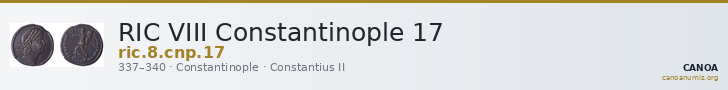 RIC VIII Constantinople 17 — CANOA