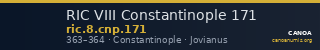 RIC VIII Constantinople 171 — CANOA
