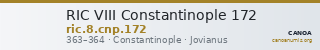 RIC VIII Constantinople 172 — CANOA