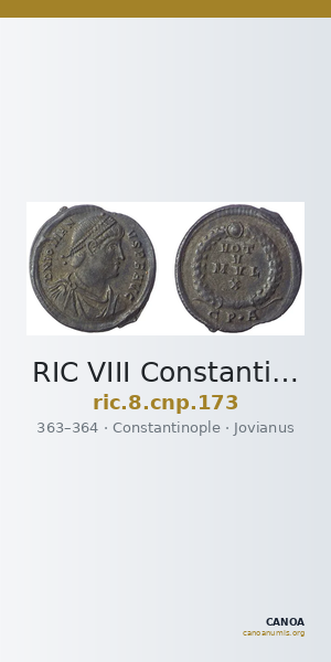 RIC VIII Constantinople 173 — CANOA