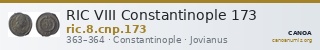 RIC VIII Constantinople 173 — CANOA