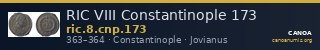 RIC VIII Constantinople 173 — CANOA