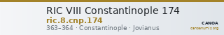 RIC VIII Constantinople 174 — CANOA