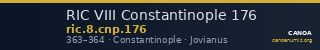 RIC VIII Constantinople 176 — CANOA