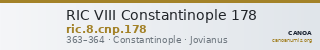 RIC VIII Constantinople 178 — CANOA