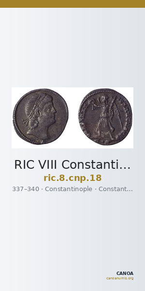 RIC VIII Constantinople 18 — CANOA