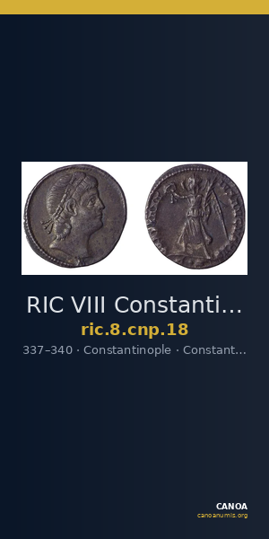 RIC VIII Constantinople 18 — CANOA