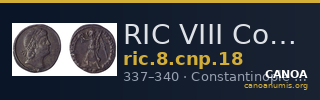 RIC VIII Constantinople 18 — CANOA