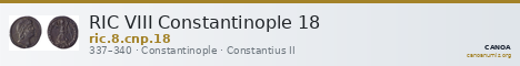 RIC VIII Constantinople 18 — CANOA