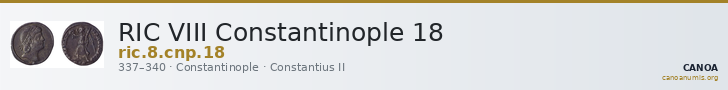 RIC VIII Constantinople 18 — CANOA