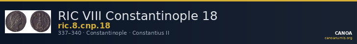 RIC VIII Constantinople 18 — CANOA