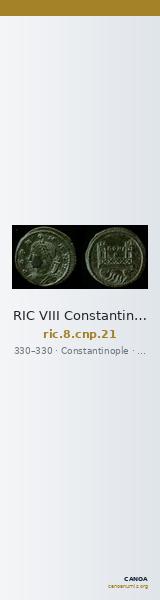 RIC VIII Constantinople 21 — CANOA