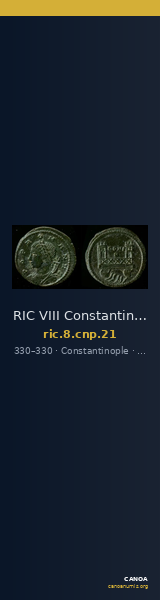 RIC VIII Constantinople 21 — CANOA