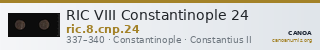 RIC VIII Constantinople 24 — CANOA