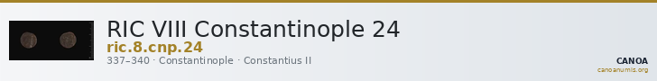 RIC VIII Constantinople 24 — CANOA