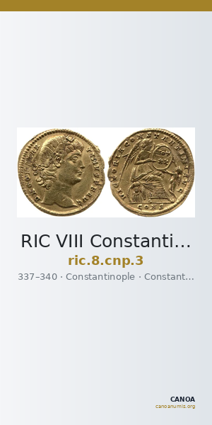RIC VIII Constantinople 3 — CANOA