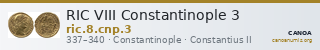 RIC VIII Constantinople 3 — CANOA