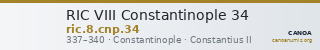 RIC VIII Constantinople 34 — CANOA