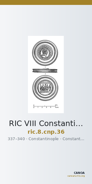 RIC VIII Constantinople 36 — CANOA