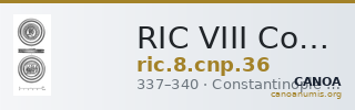 RIC VIII Constantinople 36 — CANOA