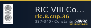 RIC VIII Constantinople 36 — CANOA