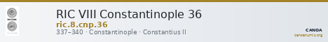 RIC VIII Constantinople 36 — CANOA